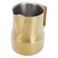 Miniatyrbilde 1 av 8: Melkeskummer 450ML 304 Rustfritt Stål Skumkopp Dryppfri Kaffe Dampende Melkekanne Gull