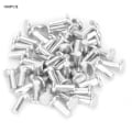 Miniatyrbillede 1 af 7: 100 stk GB867 M4 fladt aluminiumsnitter med fladt hoved massiv nitter (M4 * 12)