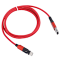 Pikkukuva 4 / 8: Micro USB -kaapeli 180 asteen kierto Type-c -latauskaapeli Samsungille/Xiaomille/Huaweille 1,2 m punainen 1,2 m/3,9 jalkaa