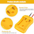 Miniatyrbild 4 av 5: Dewalt 18/20V Batteri Power Wheels Adapter - RC Leksaksbil 12 Gauge Robotik DIY Strömkälla Konverterare med Fixi Gul