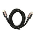 Miniatyrbilde 1 av 8: KUULAA Hurtiglading Zine-legering TypeC til TypeC Nylon Flettet Ledning Mobiltelefon Datakabel (2m)