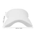 Miniatyrbilde 2 av 6: Reise Sove Memory Foam Armpute, hvit U-formet kosepute