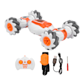 Miniatyrbillede 1 af 8: S-012 2.4Ghz RC Stunt Bil Legetøj 360 Graders Roterende Deformerbar Dobbelt Kontrol 4WD Drift Bil Legetøj til 8+ Børn Dreng