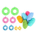 Miniatyrbild 5 av 8: Pompom Maker Kit Färgglada Fluff Ball Weaver DIY 6 Färg Ull Garn Stickning Hantverk Presenter