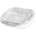 Miniatyrbild 4 av 5: Portabelt mini- case Reseutmatning P-piller Organizer Hushållsmatsklass Förseglad förvaring Medicinlåda Stor transparent vit