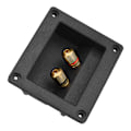 Miniatyrbillede 5 af 8: Akustiske komponenter til HiFi-højttaler 2 Kobberbindingspost Terminal Kabelstik Box Shell
