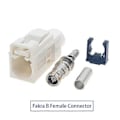 Miniatyrbilde 1 av 5: Fakra A B C D E F G H I K Z Hunn Crimp-kontakt Bilradio Fm Gps Antenne Fakra Adapter For Rg316 Rg174 Pigtail Kabel Fakra B Hunn