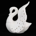 Pikkukuva 5 / 8: Ihana herkkä LED Swan Light keraaminen koristelamppu makuuhuoneen kirjahyllyyn paristolla (B)