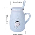 Miniatyrbillede 3 af 5: 12 Oz Sjov Kaffekrus Keramisk Kreativt Sød Pingvin Krus Sjov Tekop Porcelænskaffe