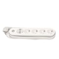 Miniatyrbilde 1 av 8: Smart WiFi-strømskinne med 4 AC-kontakter og 3 USB-porter, stikkontaktlist for hjemmet, EU-plugg 100-240V