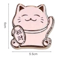 Miniatyrbillede 3 af 5: Mobiltelefon Shell Stand Lykkekat Form Foldbar Universal Candy Farve Mobiltelefon Holder Dekorativ Sort