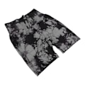 Miniatyrbillede 3 af 8: Yogashorts med høj talje til kvinder Tie Dye Elastisk åndbar numseløft Fitness Atletisk træningsshorts Sort M