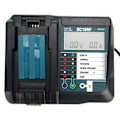 Miniatyrbilde 7 av 8: DC18RF lader med skjerm USB-grensesnitt passer for Makita 14V/18V litiumbatteri EU 100V‑240V
