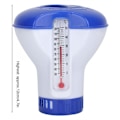 Miniatyrbillede 3 af 4: Klordiffusor til pool: Automatisk flydende dispenser med termometer