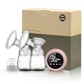 Miniatyrbillede 1 af 3: Bærbar Dobbelt Elektrisk Brystpumpe Anti-tilbageflow Ultra-stille Smertefri Pink 1 stk