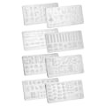 Miniatyrbillede 5 af 8: Negleplade til stempling - Flere mønstre - DIY-produktion - Rustfrit stål - Neglekunstskabeloner