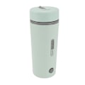 Miniatyrbillede 7 af 8: Rejse elektrisk kedel 300W 350ml rustfrit stål automatisk isolering bærbar mini varmtvandsbeholder til kaffe te lysegrøn EU-stik 220V 50HZ