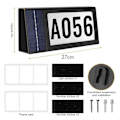 Miniatyrbild 5 av 5: Solardriven adresskylt, upplysta husnummer solcellsdriven