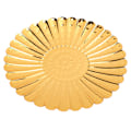 Miniatyrbillede 5 af 8: Gyldent frugtfad med chrysanthemum-blonde design, elegant rustfrit slikplade til køkkenborde, skriveborde, lounger, buffeter, barer