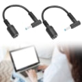 Pikkukuva 7 / 8: 2 kpl power muunnoksen kaapeli 7,4 x 5,0 mm naaras - 4,5 x 3,0 mm taivutettu uroskärki ja tappi HP Ultrabookille