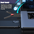 Miniatyrbillede 5 af 7: 1800 Mbps Dual Band WiFi Adapter med Dual 3dbi Antenner 2.4GHz 5GHz USB3.0 Interface WiFi 6 Adapter til PC Laptops
