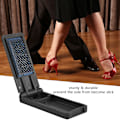 Miniatyrbild 3 av 8: Borste för dansskor i balsal för latin, salsa, tango - bärbar (svart)