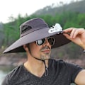 Miniatyrbilde 2 av 5: Høst og vinter storbremmet denim westernhatt for menn