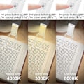 Miniatyrbillede 5 af 5: Boglamper USB Genopladelig Læselampe til Bøger i Sengen om Natten, 3 Tilstande LED Clip on Lampe Børneboglampe, Dæmpbar Øjenbeskyttelseslampe til e-læsning