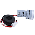 Miniatyrbild 8 av 8: Digital strömningsmätare Universal Amperemeter Signalindikatorlampa Ljus AC 220V AD16‑22DSAWhite