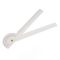 Miniatyrbild 2 av 8: Ledgångsgoniometer 360 Grader Noggrann Mätning Ryggradskrökning Goniometerverktyg för Knä Armbåge Finger