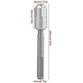 Miniatyrbilde 2 av 5: Sds Max Til Sds Plus Adapter Drill Chuck Krom Stål Converter Shank