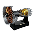 Miniatyrbilde 2 av 5: TR900 Turbofan Motor Modell Flymotor Kit Turbojet Motor Modell