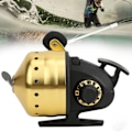 Miniatyrbild 4 av 8: Utomhus Bågefiske Spincast Reel Inside Lines Sluten Fisk Jakt Skytte Tillbehör gyllene