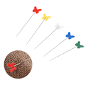 Miniatyrbilde 5 av 8: 200 stk Quiltepinner Sommerfuglformet ende Flathode Sypinner Blandet fargesett