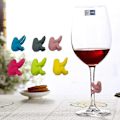 Miniatyrbillede 4 af 5: 12 Søde Silikon Drikke Markører Haj Dovendyr Vin Øl Glas Identifikationsmærker