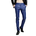 Pikkukuva 1 / 3: Slim Fit miesten nahkahousut EU 32 sininen