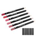 Miniatyrbillede 8 af 8: 6 stk. Lip Liner Professionel vandtæt mat Langvarig Læbeblyant Pigmenteret kosmetik #02