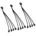 Miniatyrbild 5 av 8: 3st förlängningskabel 1 till 4 splitter för dator CPU chassi fläktadapter 4P till 4Pin