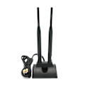 Miniatyrbilde 1 av 5: 2.4ghz 5ghz Dual Band Antenne Magnetisk Base Trådløs Ruter Wifi Adapter