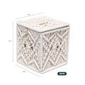 Miniatyrbillede 4 af 5: Boho Firkantet Vævsæskebetræk - Hjemmedekoration til Badeværelse, Soveværelse, Kommode, Stue, Kontor