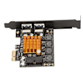 Pikkukuva 6 / 8: PCI E - USB 3.0 -laajennuskortti, 5 Gbps:n siirto, 19-pinninen riippumaton suojaus, hyvä lämmönpoisto, USB-laajennuskortti