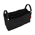 Miniatyrbilde 5 av 8: Baby Stroller Oppbevaringspose Stor Kapasitet Multi Rom Baby Stroller Hengepose for Bleier Leker Servietter Ammeflaske Svart