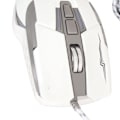Miniatyrbillede 3 af 8: Sportsvognsformet kablet gamingmus USB optisk computermus LED-lys 4 justerbar DPI op til 3200 computermus hvid