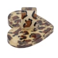 Miniatyrbillede 7 af 8: Neglebase Japansk hjerteformet rund leopardprint Nail Practice Base Display StandHjerteform