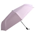 Miniatyrbillede 2 af 8: Sammenfoldelig paraply sort gummi stål UV-beskyttelse 3 folde solparaply til solrige dage regnfulde dage pink med silikonesnor 55x8k