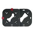 Miniatyrbillede 1 af 5: Lomme Radius Jig Router Skæring Fillet Skabelon 4 i 1 R-Vinkel Bue