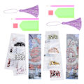 Pikkukuva 7 / 8: 2 sarjan timanttikirjanmerkit 5D DIY-maalaus Kristalliompelu Tassel Santa CrossStitch