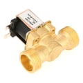 Miniatyrbilde 5 av 8: 1 stk DC12V G3/4 Normalt Lukket Messing Elektrisk Magnetventil for Vann