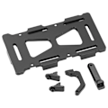 Miniatyrbilde 4 av 8: RC-batteriholder i aluminiumlegering, RC-batterimonteringsbrakett for Axial SCX24 AXI90081 AXI00001 AXI00002 1/24 RC-bil, svart