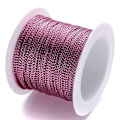 Miniatyrbilde 1 av 5: 1mmx20m Gullfarget Nylon Snor for DIY Dusker Juledekorasjon Halskjede Snøre Vevd Tråd for Anheng rosered